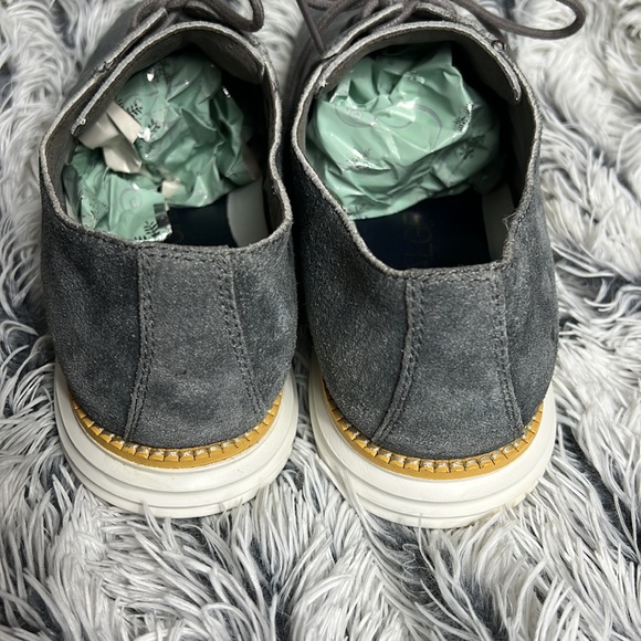 Cole Haan Sz 9M Grey Denim Suede Toe Shoes - Picture 8 of 10